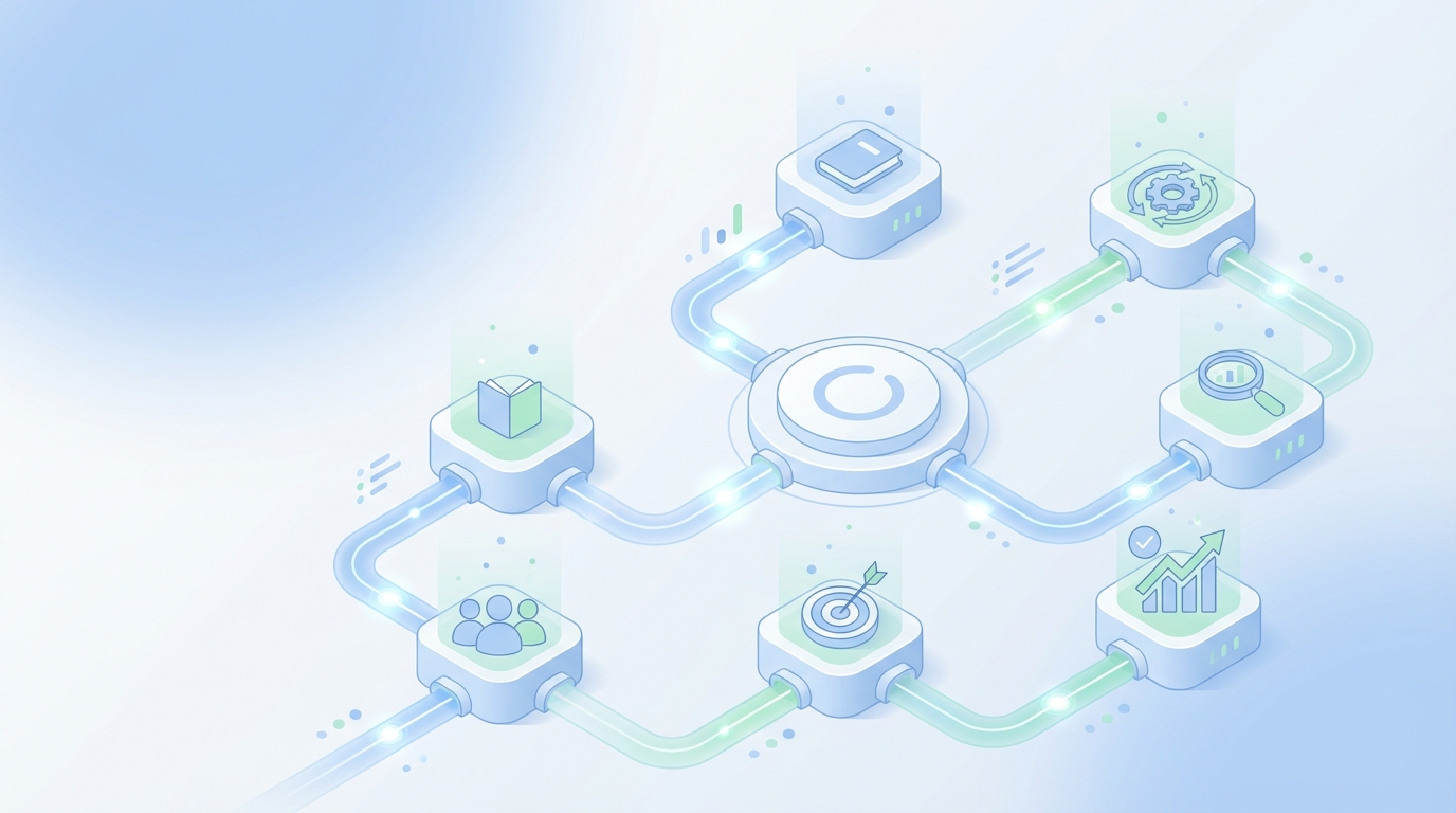 6-Module Curriculum for Category Education: Reframe Buyers in 12 Weeks - Oleno professional guide illustration