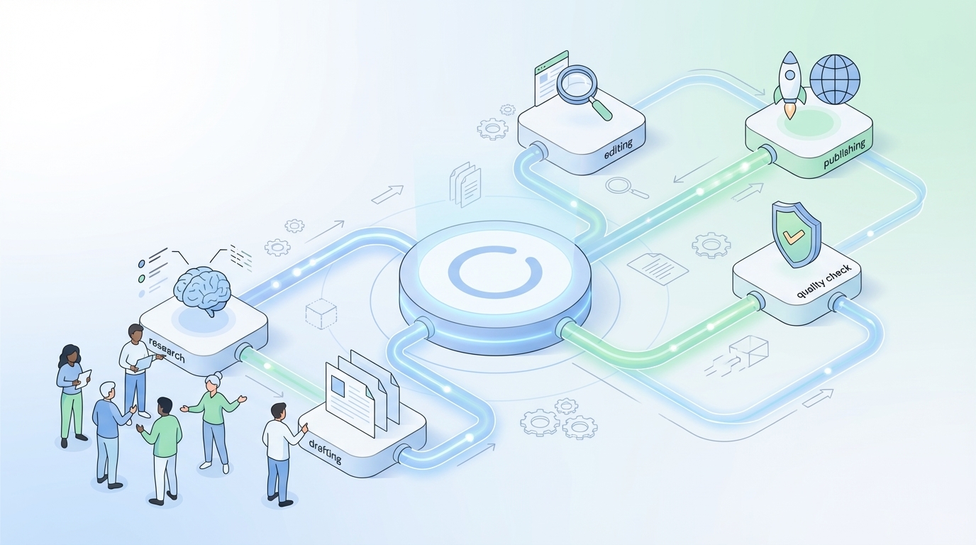 AI Content Creation Trends: What's Next for Quality and Efficiency - Oleno professional guide illustration