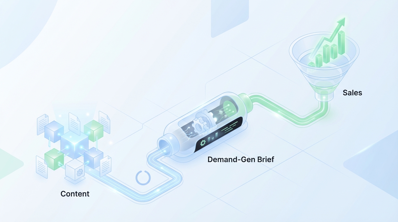 Align Content to Conversion: Write Demand-Gen Briefs That Feed Sales - Oleno professional guide illustration