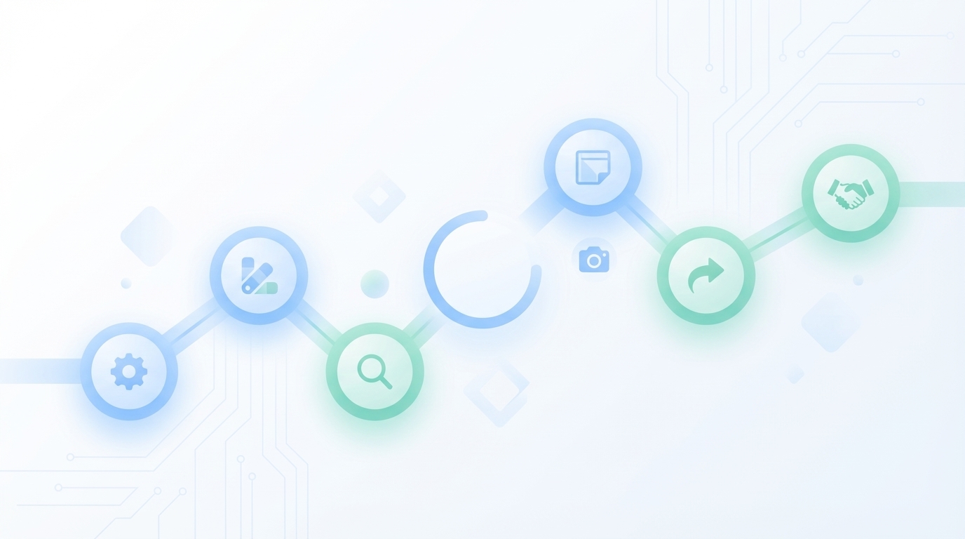 Brand-Consistent Visuals: 7-Step System to Boost Credibility - Oleno professional guide illustration