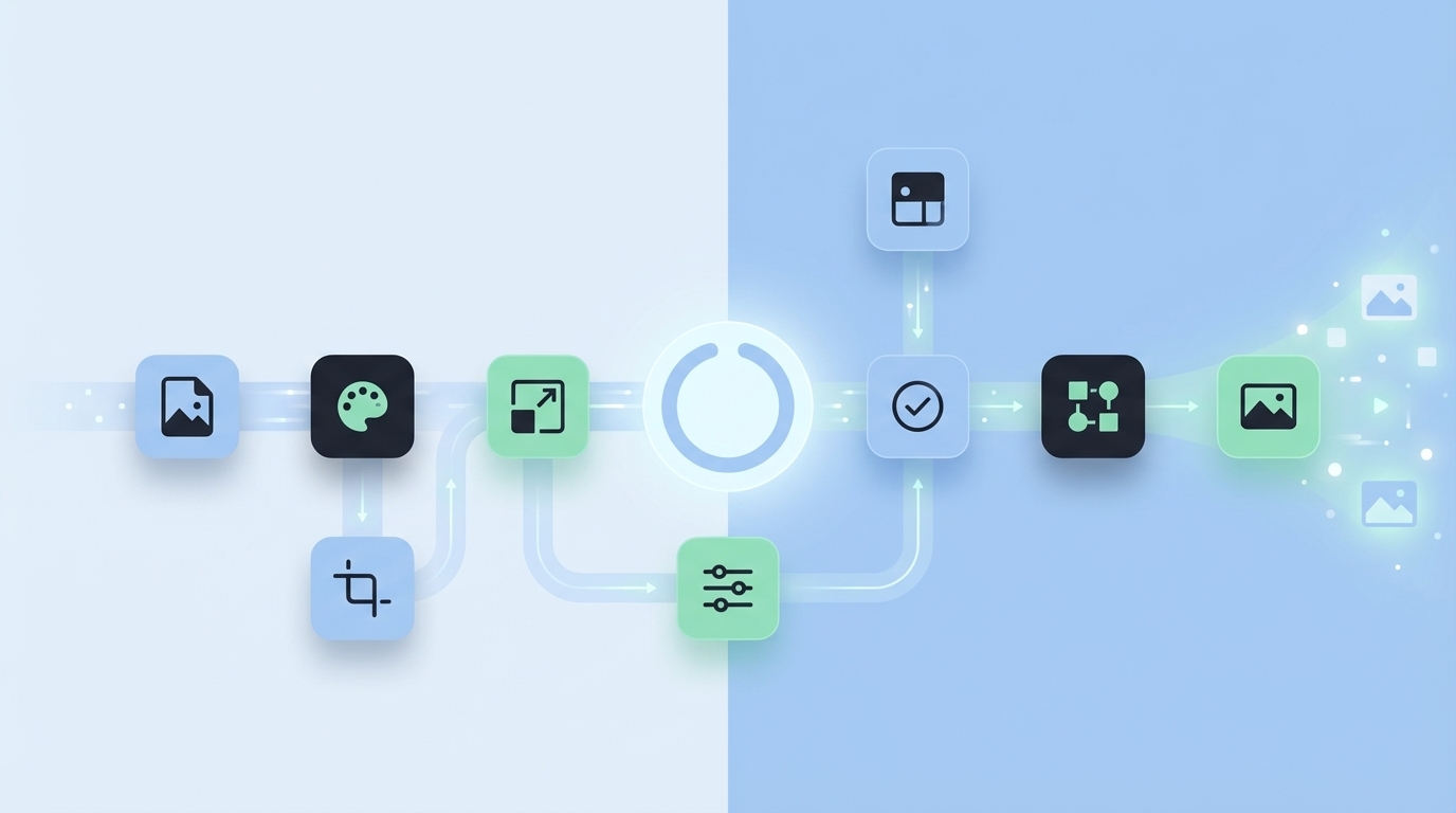 Brand-Consistent Web Images: 7-Step Production Checklist - Oleno professional guide illustration