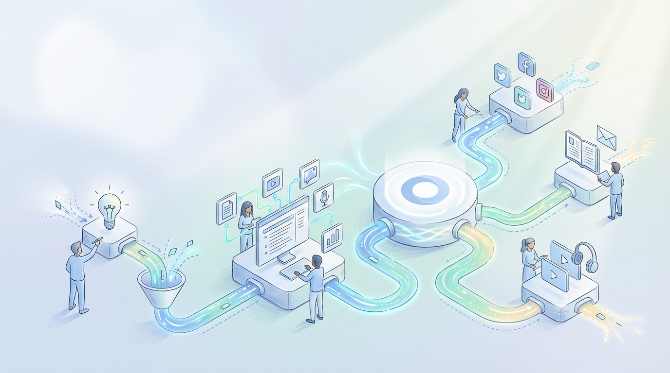 Choosing the Right Content Repurposing Tools for Success - Oleno professional guide illustration