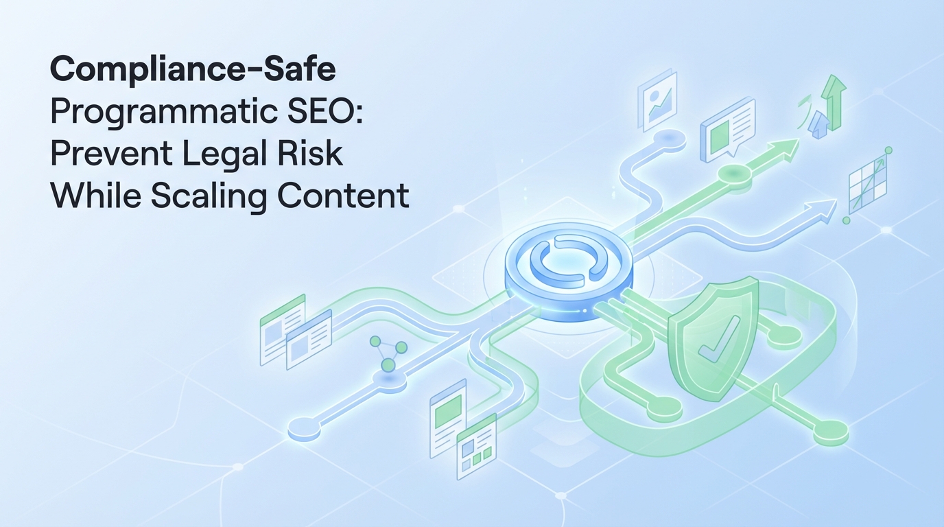 Compliance‑Safe Programmatic SEO: Prevent Legal Risk While Scaling Content - Oleno professional guide illustration