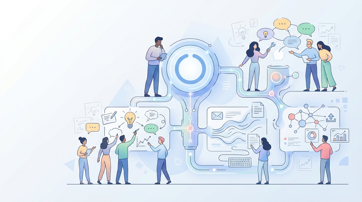 Contrarian: In your ai content platform comparison, pick the slower - Oleno professional guide illustration