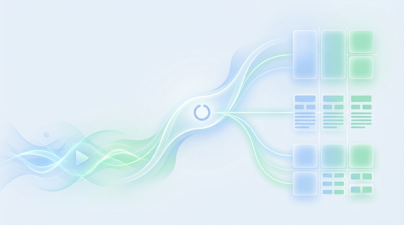 Convert a 10-Min Video into a 1,500-Word Snippet-Ready Blog Post - Oleno professional guide illustration