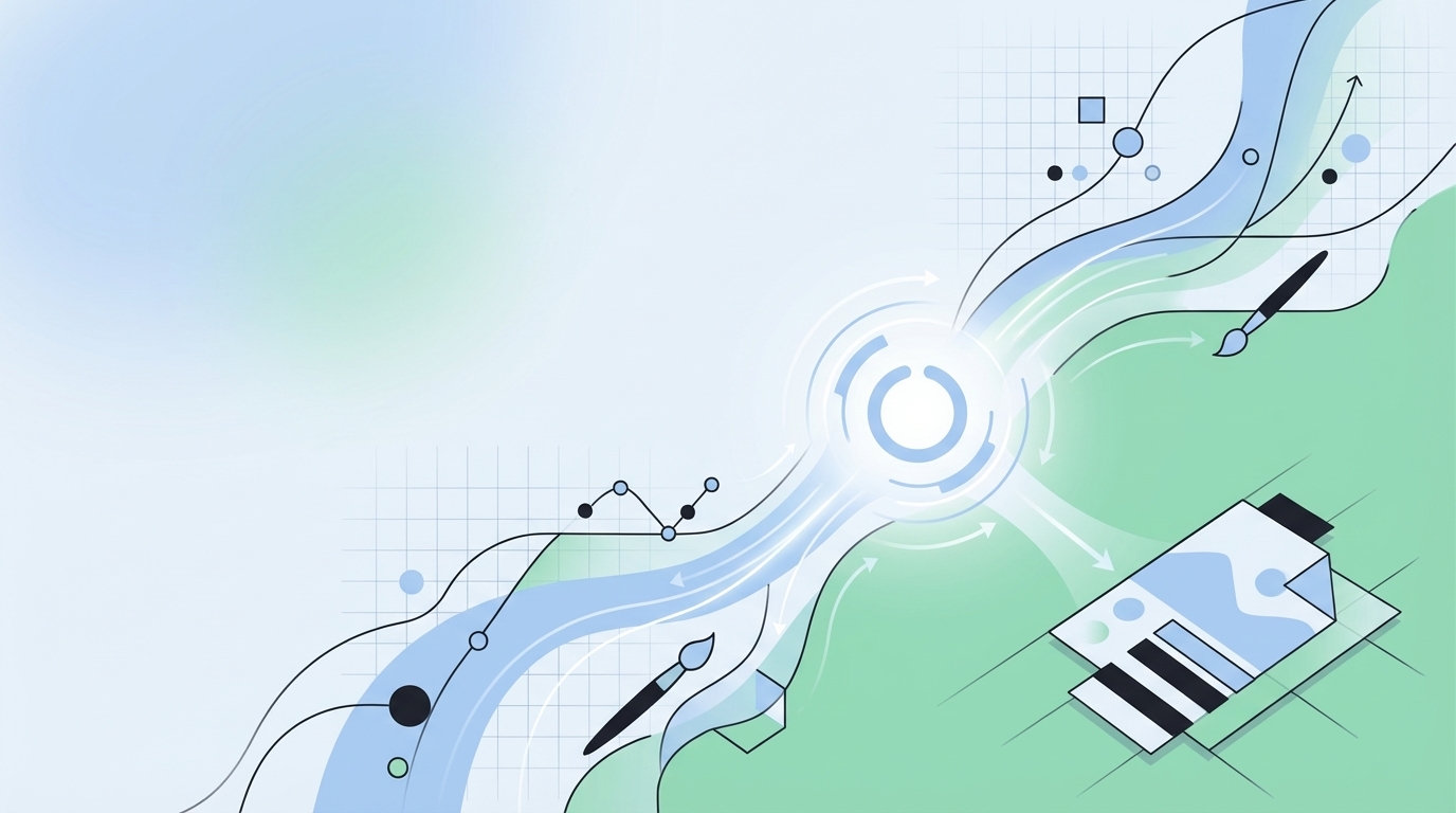 Create Brand-Consistent Visuals Without a Designer in 6 Steps - Oleno professional guide illustration