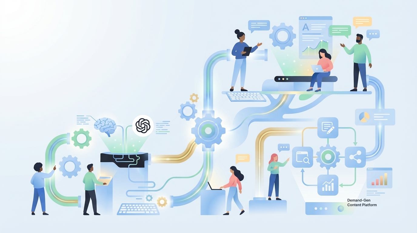 ChatGPT or a Demand-Gen Content Platform: How B2B Teams Decide - Oleno professional guide illustration