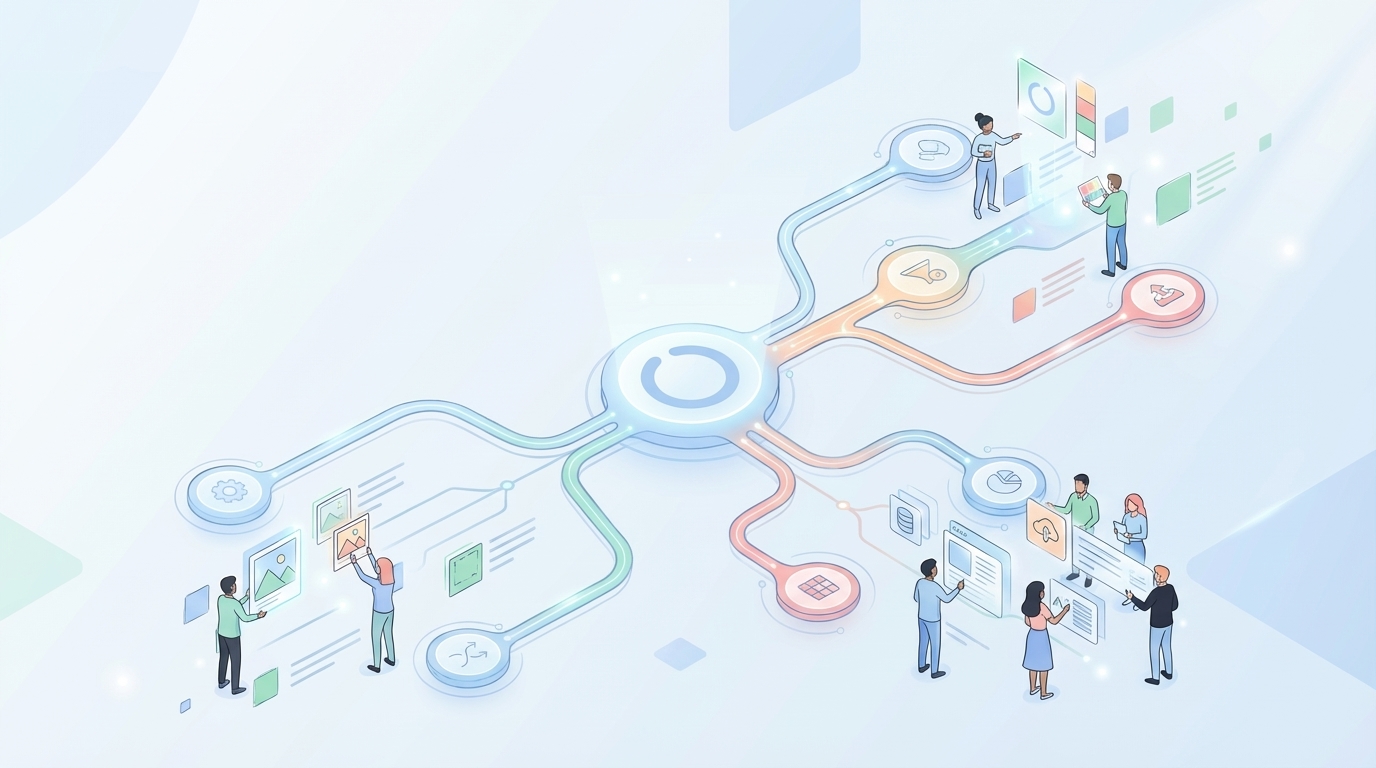 Integrating Storyboard With Brand Studio And CMS - Oleno professional guide illustration