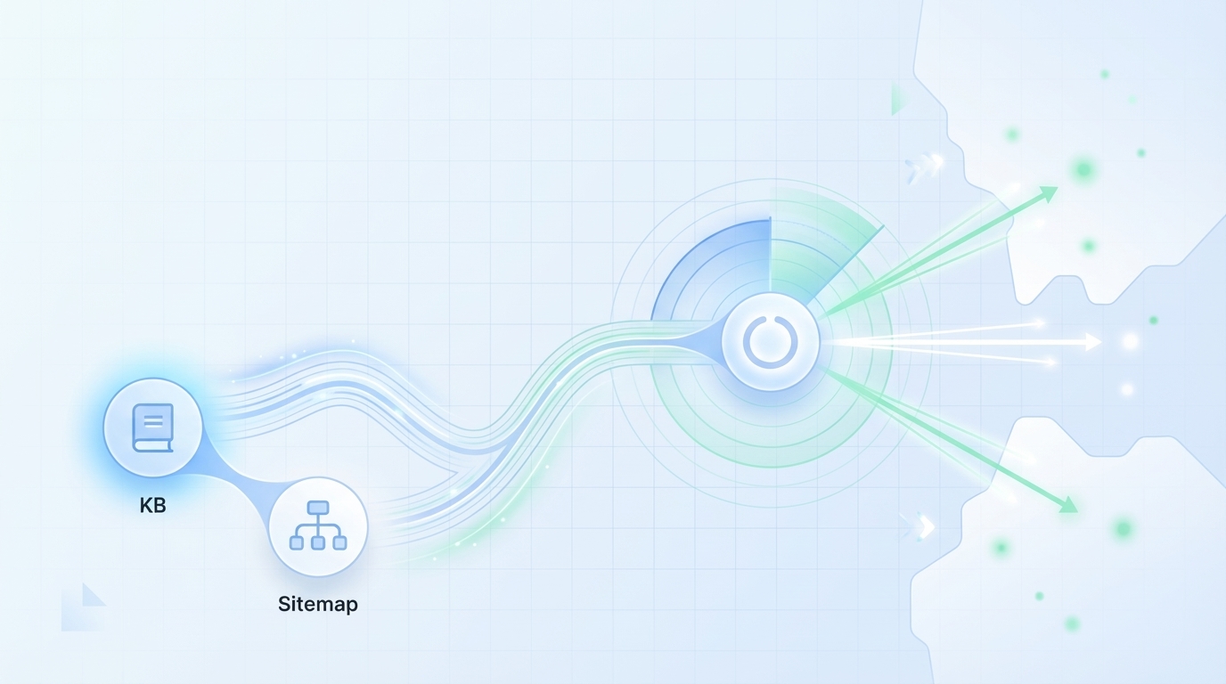 Map Content Coverage Gaps: KB + Sitemap Signals for Action - Oleno professional guide illustration
