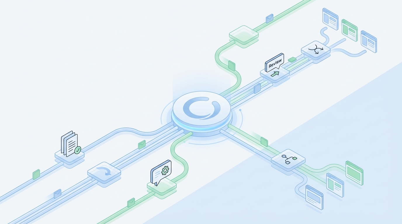 Orchestrated Content Pipelines: Publish 100+ Articles/Month - Oleno professional guide illustration