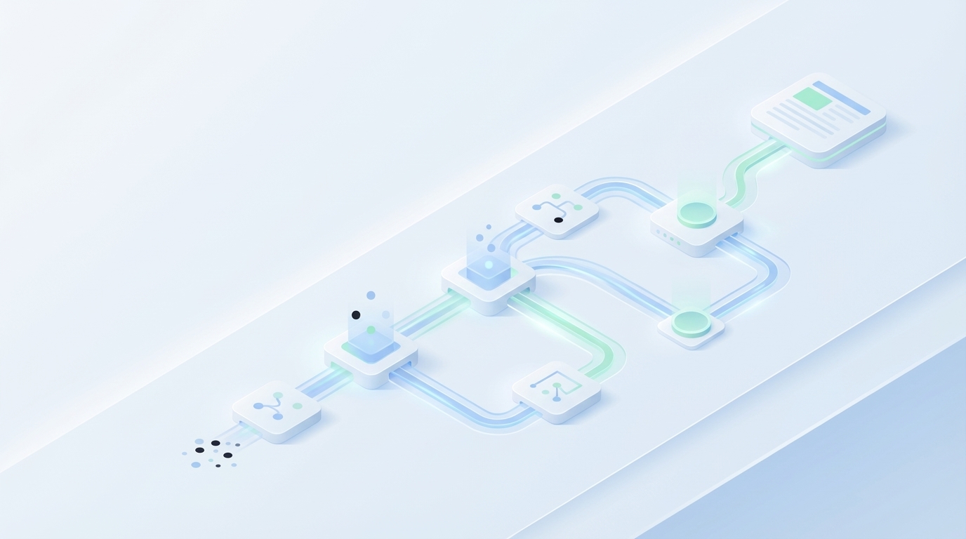 Orchestrating AI Content: Build a Publish‑Ready System in 7 Steps - Oleno professional guide illustration