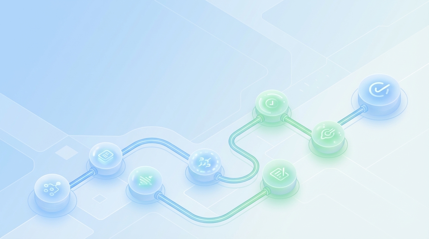 Orchestration Pipeline: 7 Steps to Publish‑Ready AI Articles - Oleno professional guide illustration