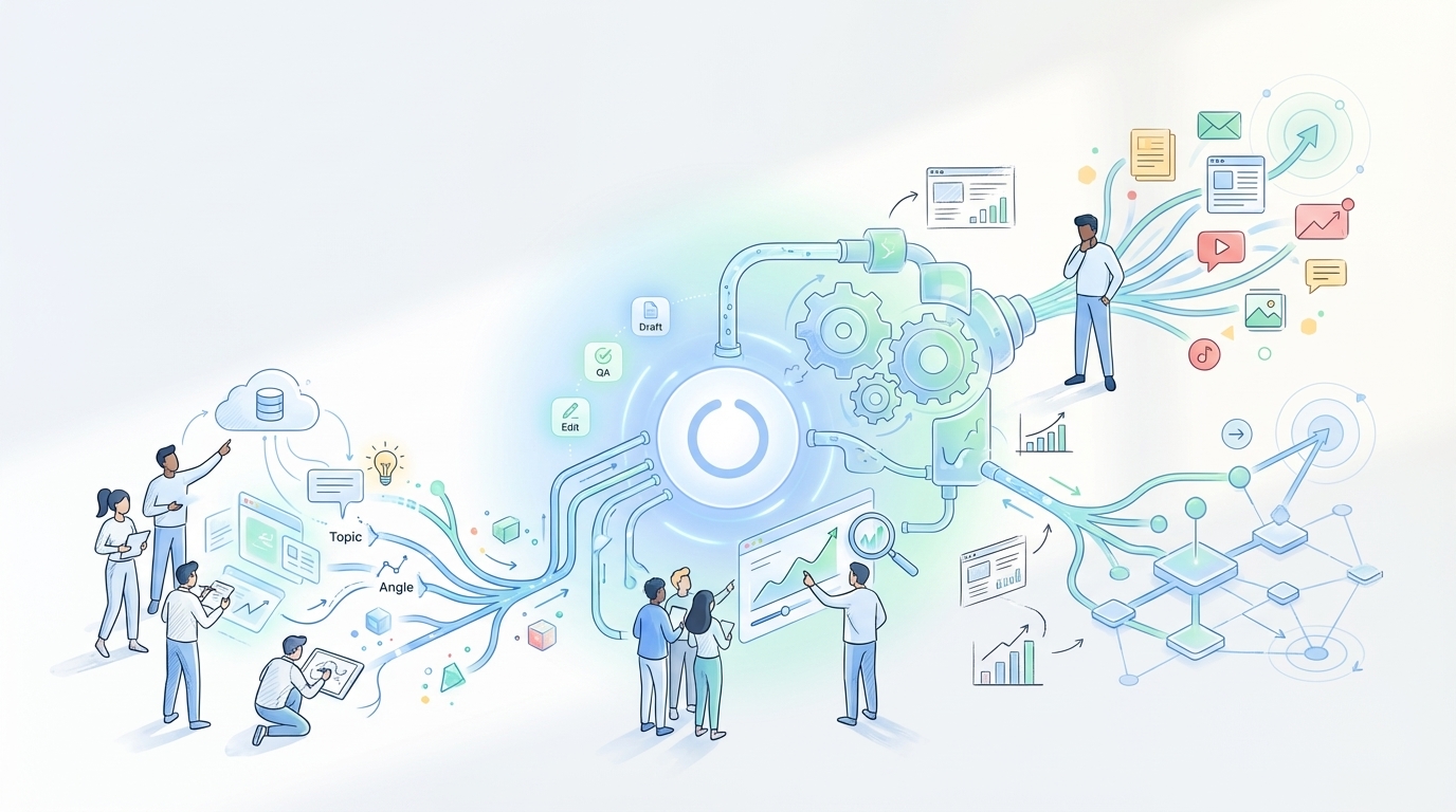 The Anatomy of a Compounding Content System - Oleno professional guide illustration