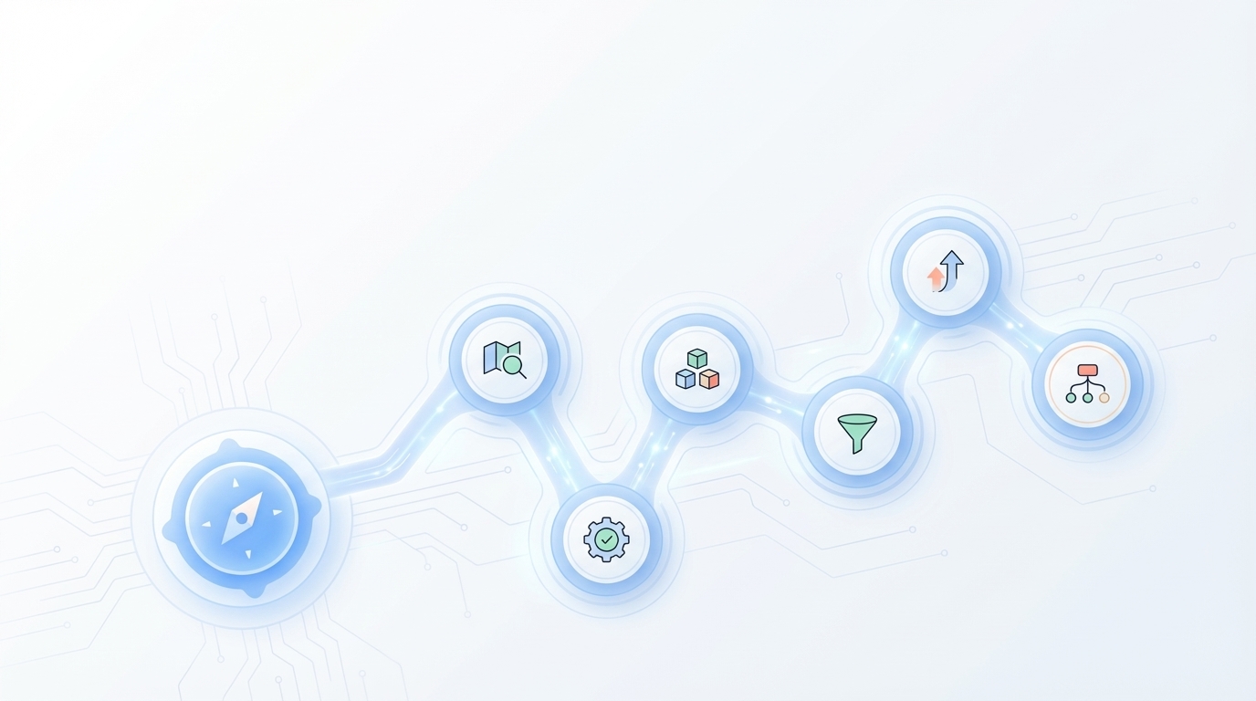 Topic Cluster Playbook: Map, Prioritize, and Serve User Intent in 6 Steps - Oleno professional guide illustration