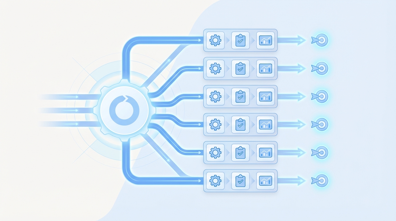 How Oleno Powers A 30-Day Channel Sprint concept illustration - Oleno