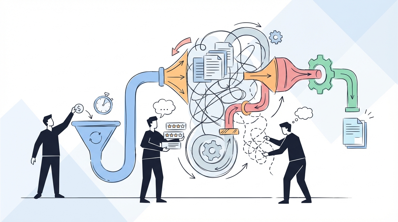 Why Most B2B Content Generation Evaluations Miss the Real Cost concept illustration - Oleno