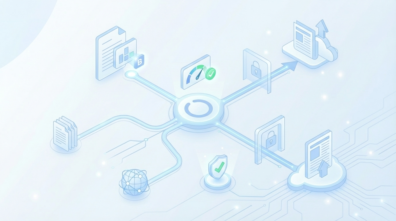 How Oleno Enforces Information Gain From Brief To Publish concept illustration - Oleno