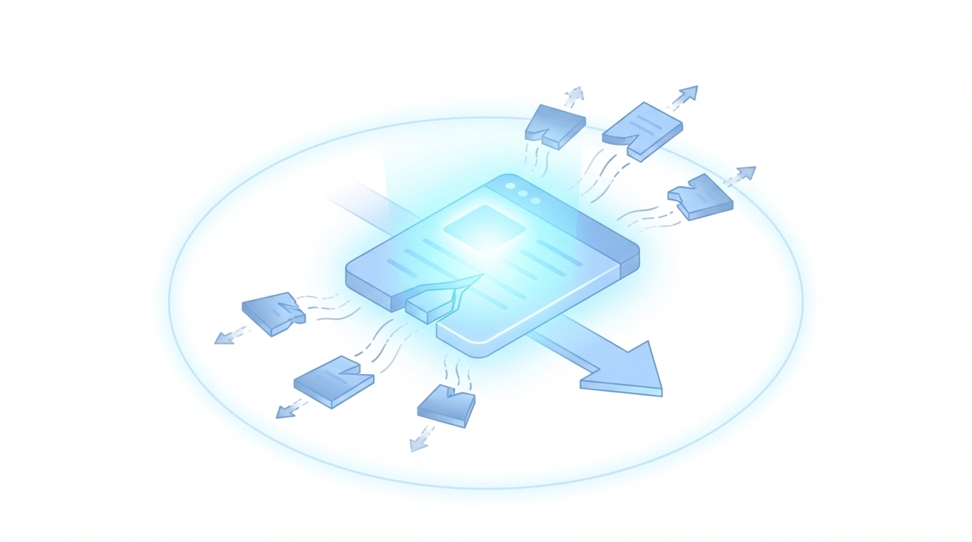 When Publishing More Starts To Hurt More concept illustration - Oleno