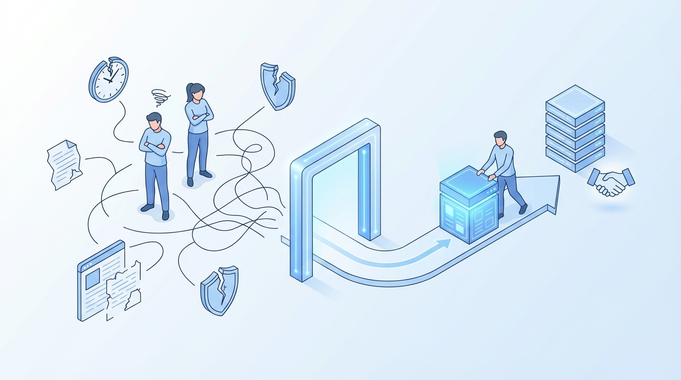 The Human Side: Rework, Missed Deadlines, Credibility Hits concept illustration - Oleno