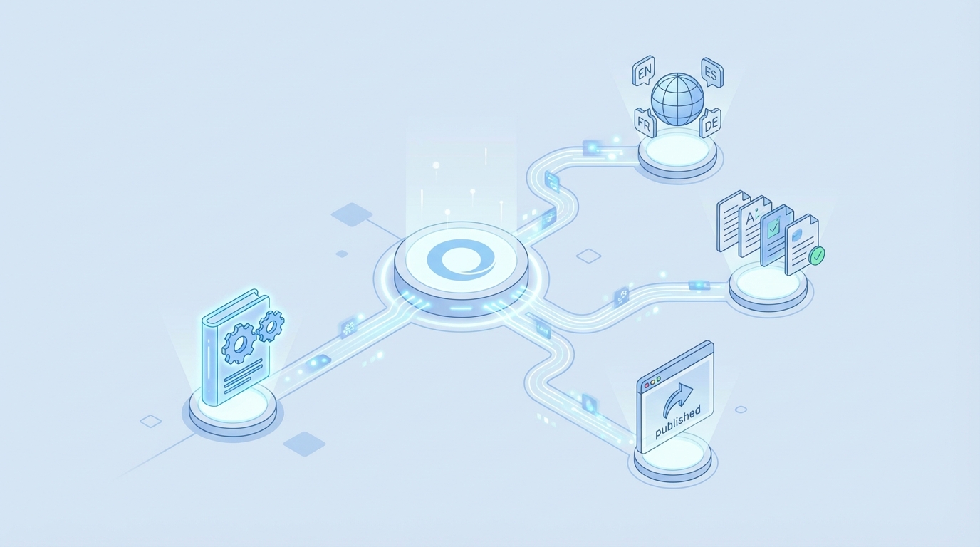 How Oleno Automates Localization From Rules To Publish concept illustration - Oleno