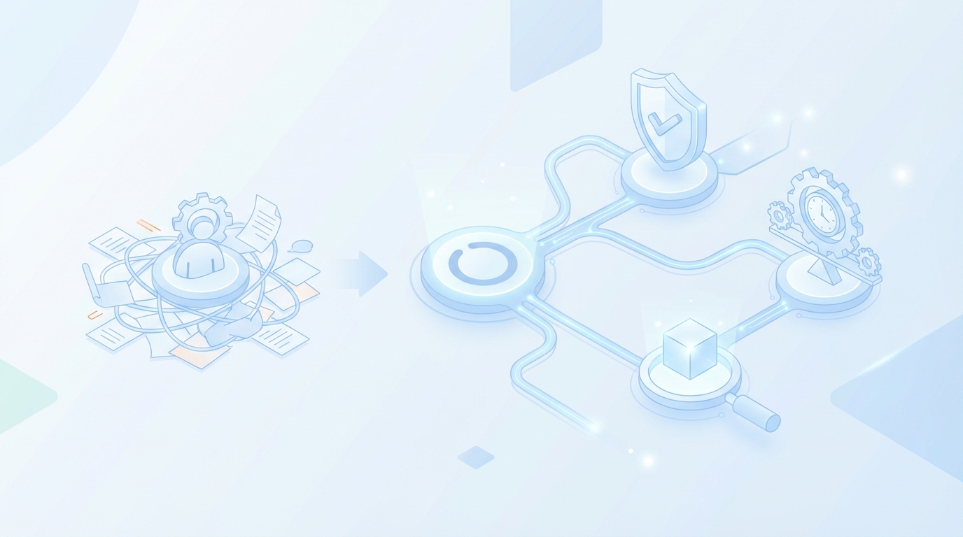 How Oleno Makes The New Approach Practical concept illustration - Oleno