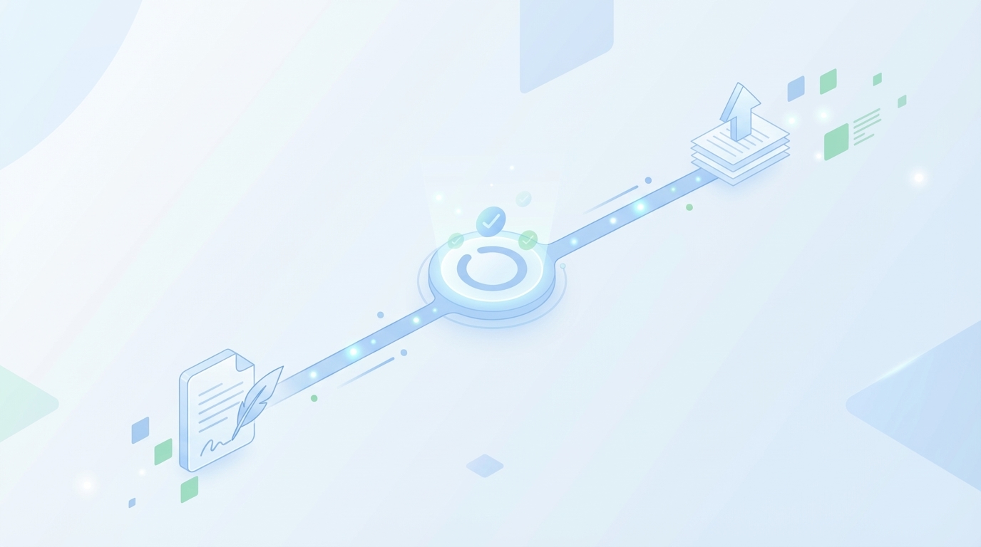 How Oleno Automates Your QA Gate From Draft To Publish concept illustration - Oleno