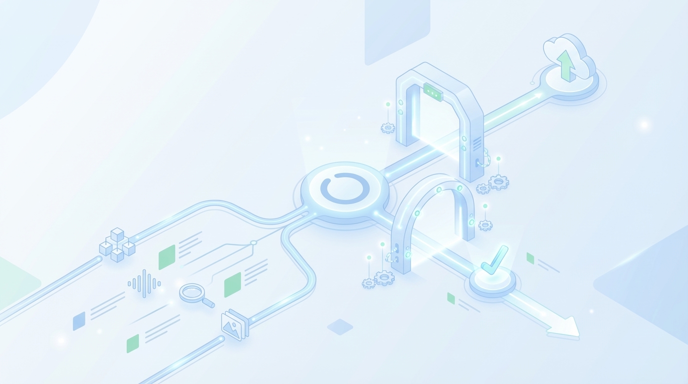 How Oleno Enforces 80+ Checks And Ships Only When Ready concept illustration - Oleno