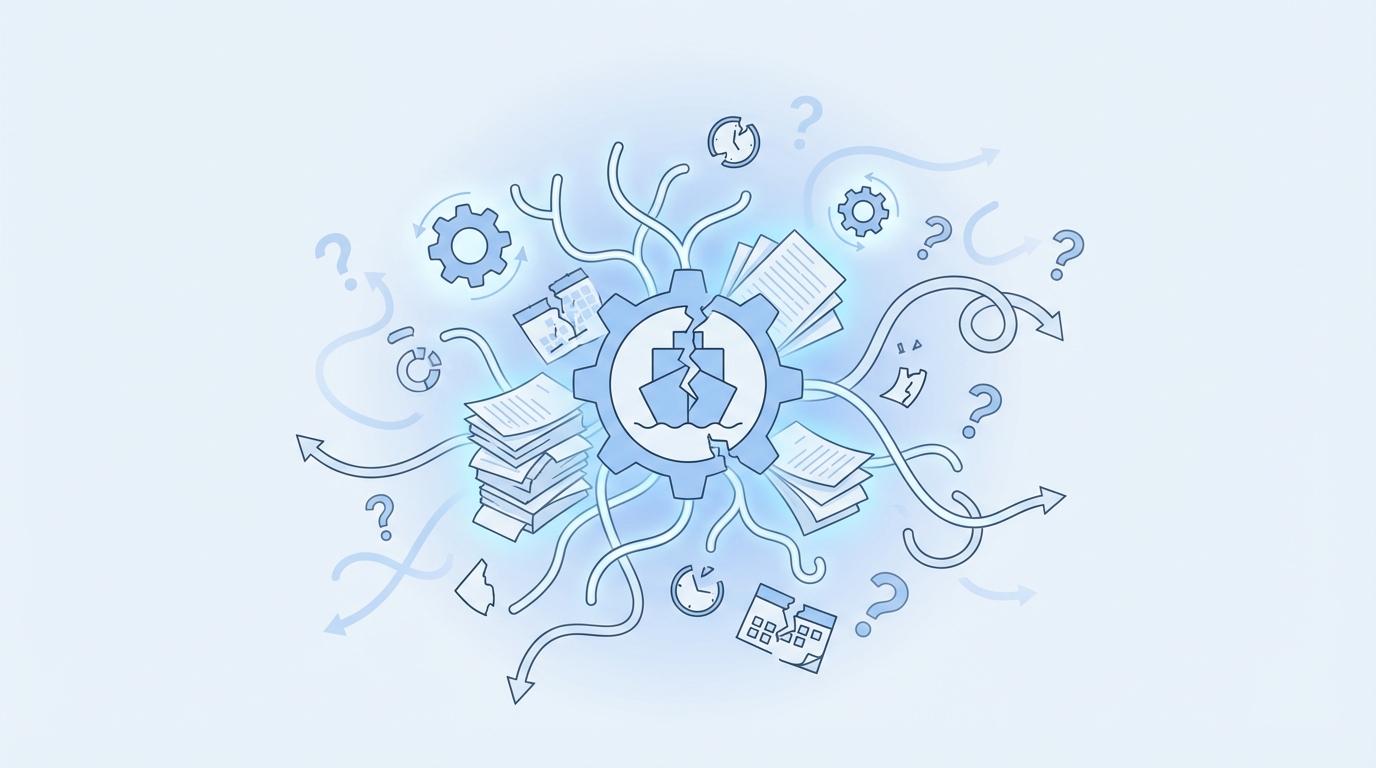 What It Feels Like to Ship Competitive Content Without a System concept illustration - Oleno