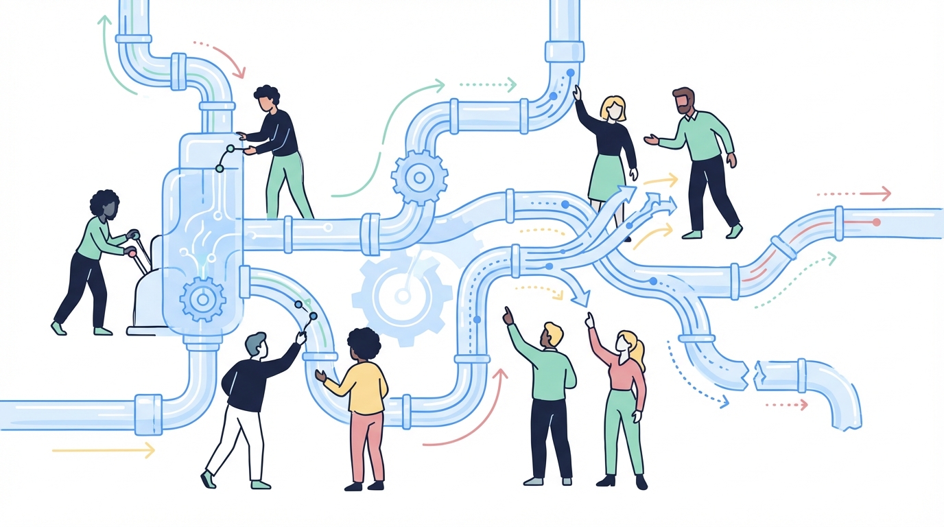 Why Enterprise Blogging Tools Fail at Scale concept illustration - Oleno