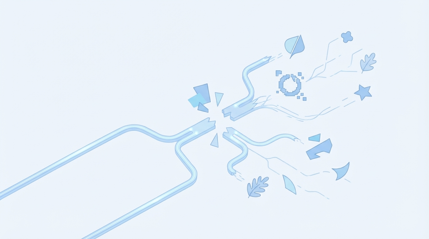 When Your Design Falls Off The Critical Path concept illustration - Oleno