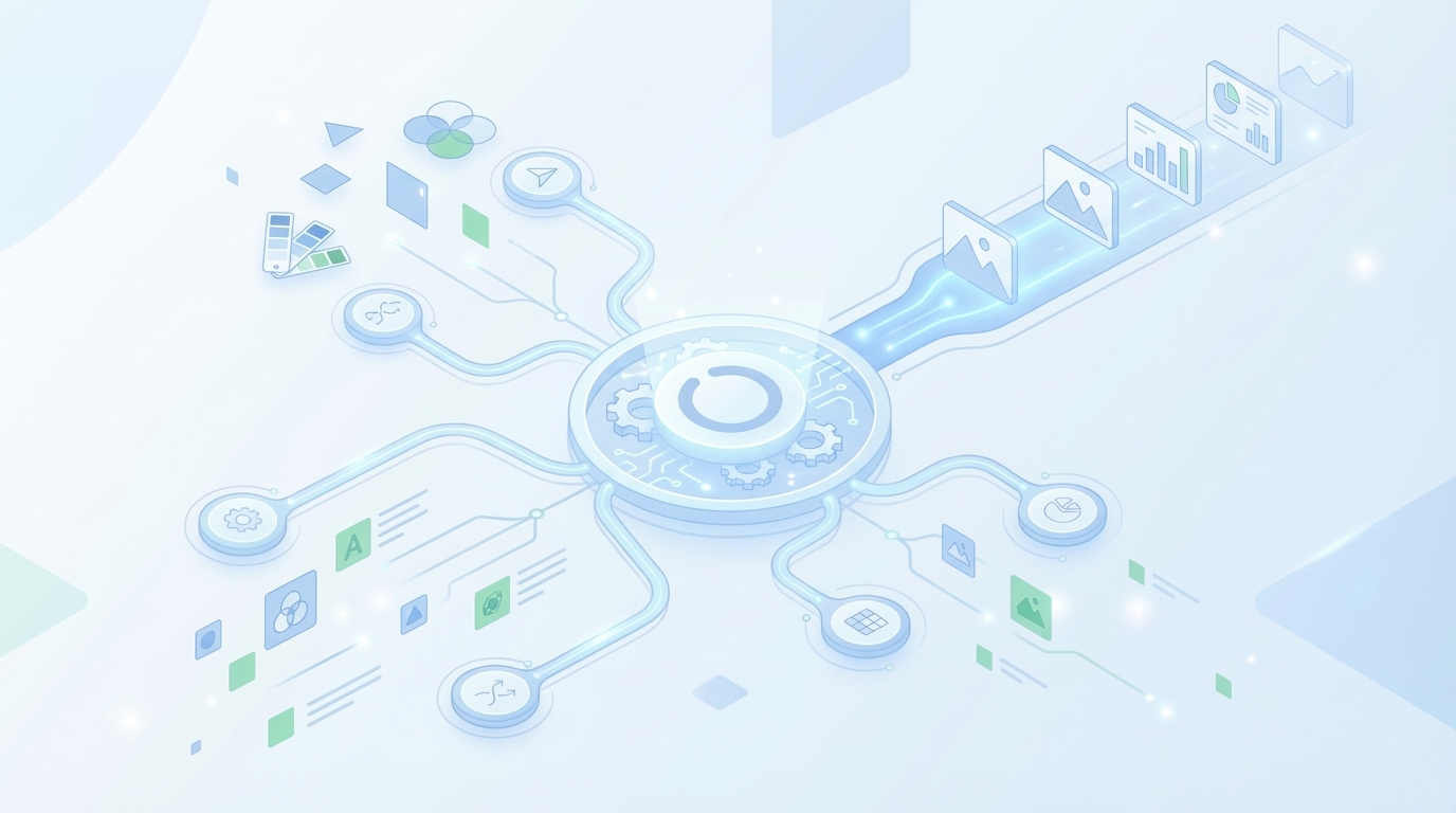 How Oleno Automates Brand-Consistent Visuals End To End concept illustration - Oleno