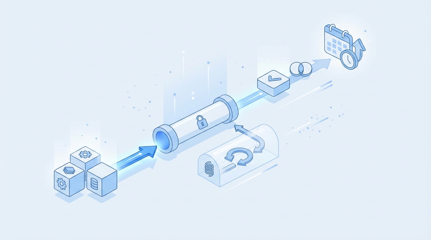 How to build a deterministic demandgen scheduler step by step concept illustration - Oleno