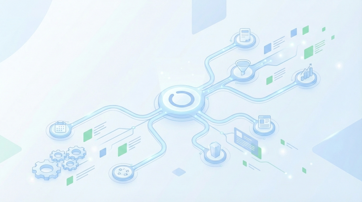 How Oleno automates a deterministic demandgen scheduler end to end concept illustration - Oleno