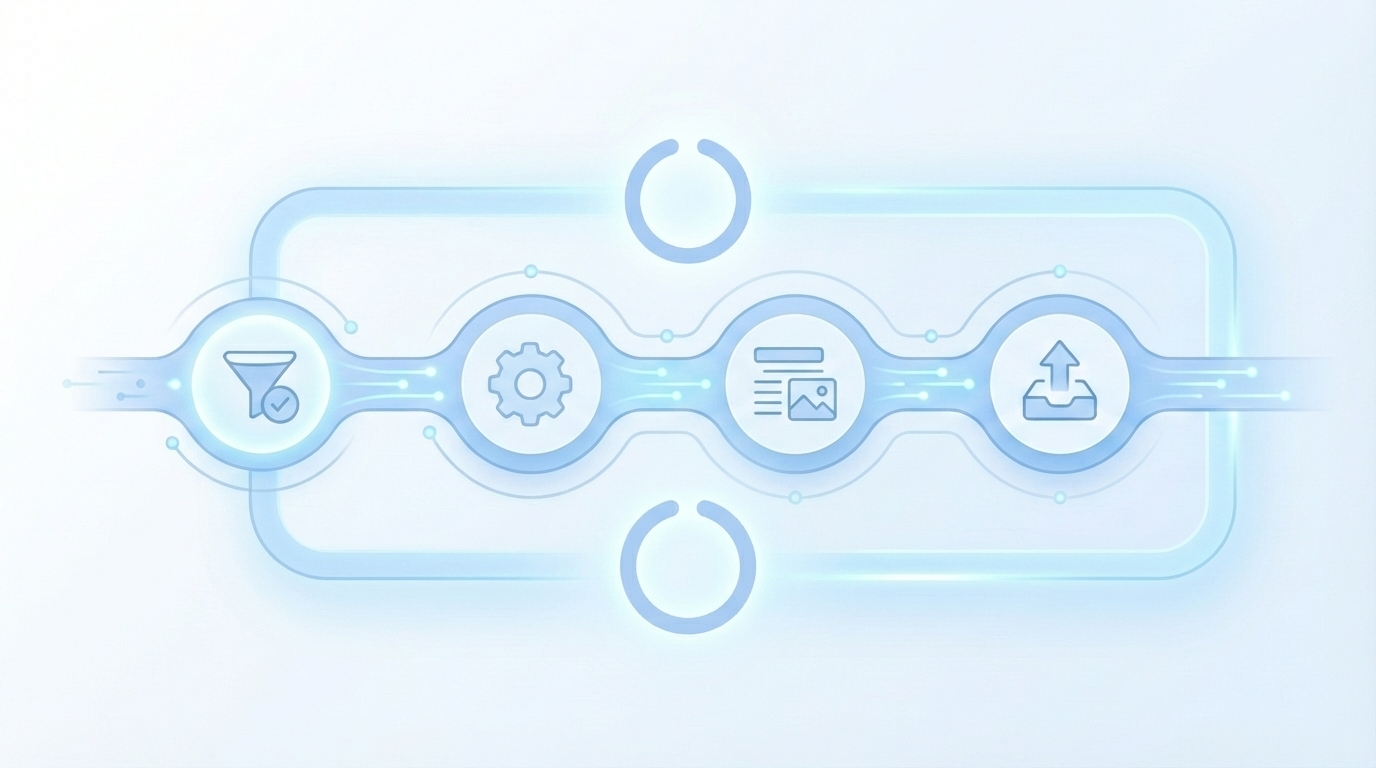 How Oleno Automates The Lean Content Ops Workflow concept illustration - Oleno
