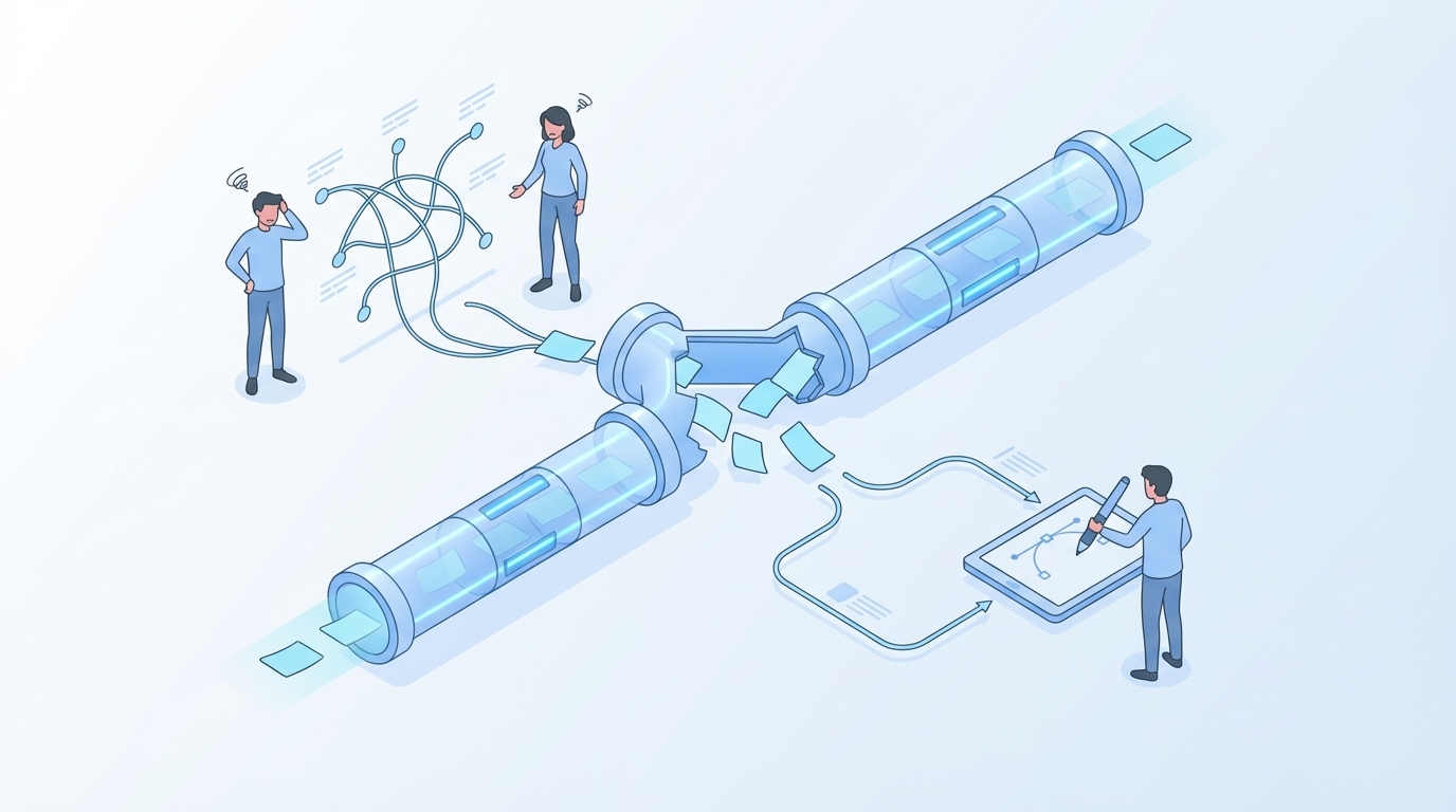 The Human Side Of Broken Grounding concept illustration - Oleno