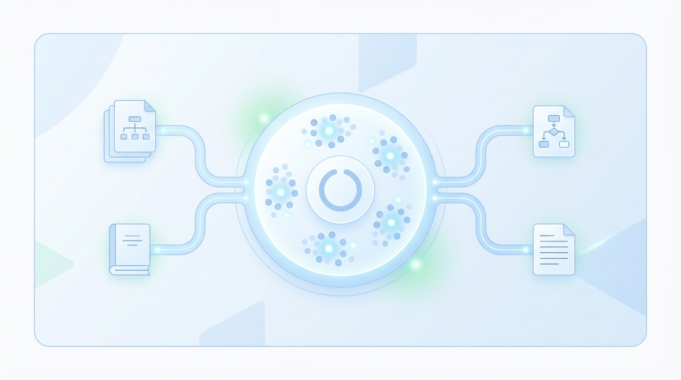 How Oleno Automates Topic Universe Mapping End To End concept illustration - Oleno