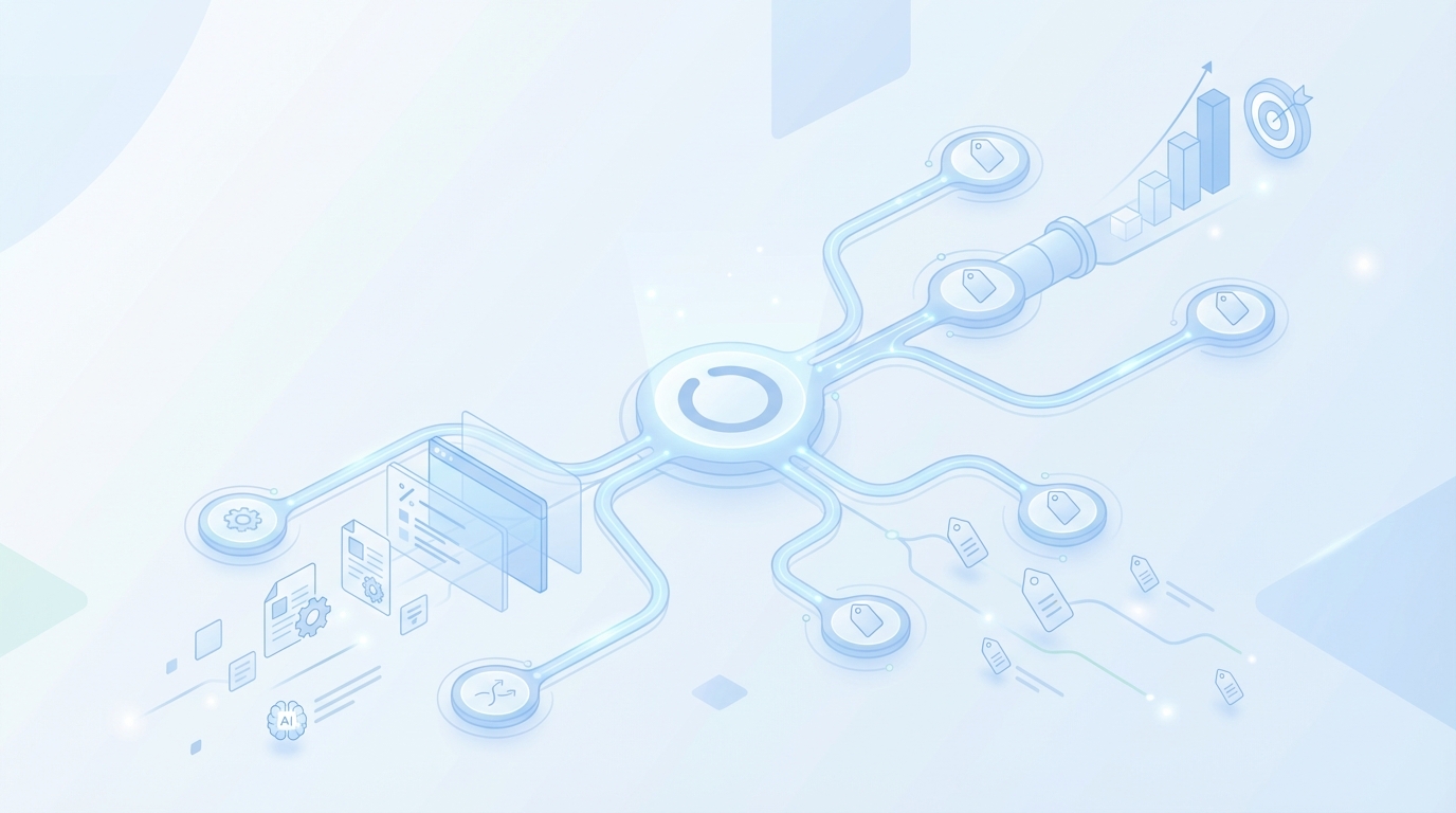 How Oleno operationalizes your content-to-pipeline attribution model concept illustration - Oleno