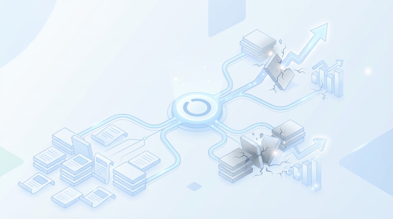 The Pain Of Publishing That Does Not Move The Needle concept illustration - Oleno