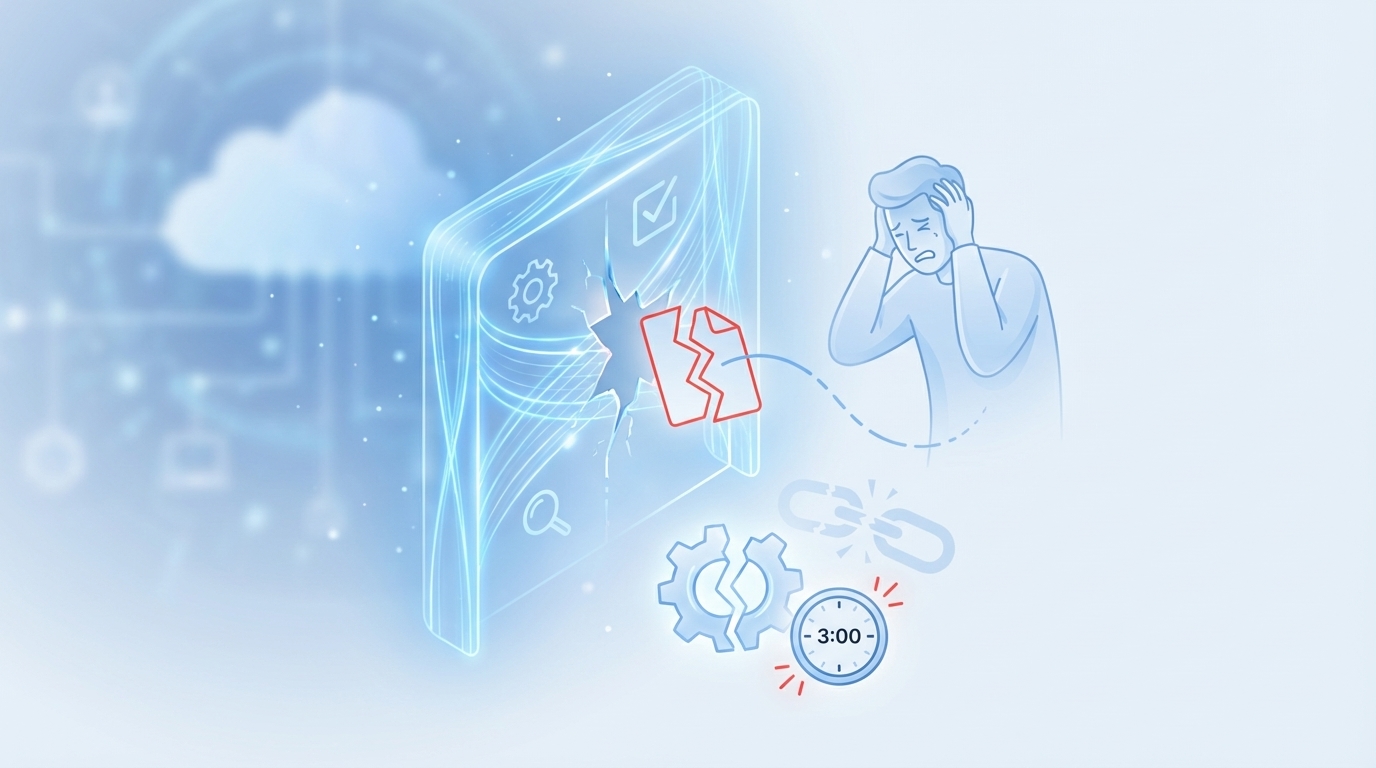 The Human Cost When Bad Drafts Slip Through concept illustration - Oleno