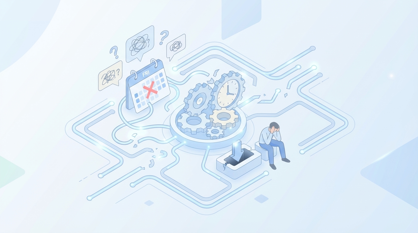 When Content Becomes A Headache Instead Of A Growth Engine concept illustration - Oleno