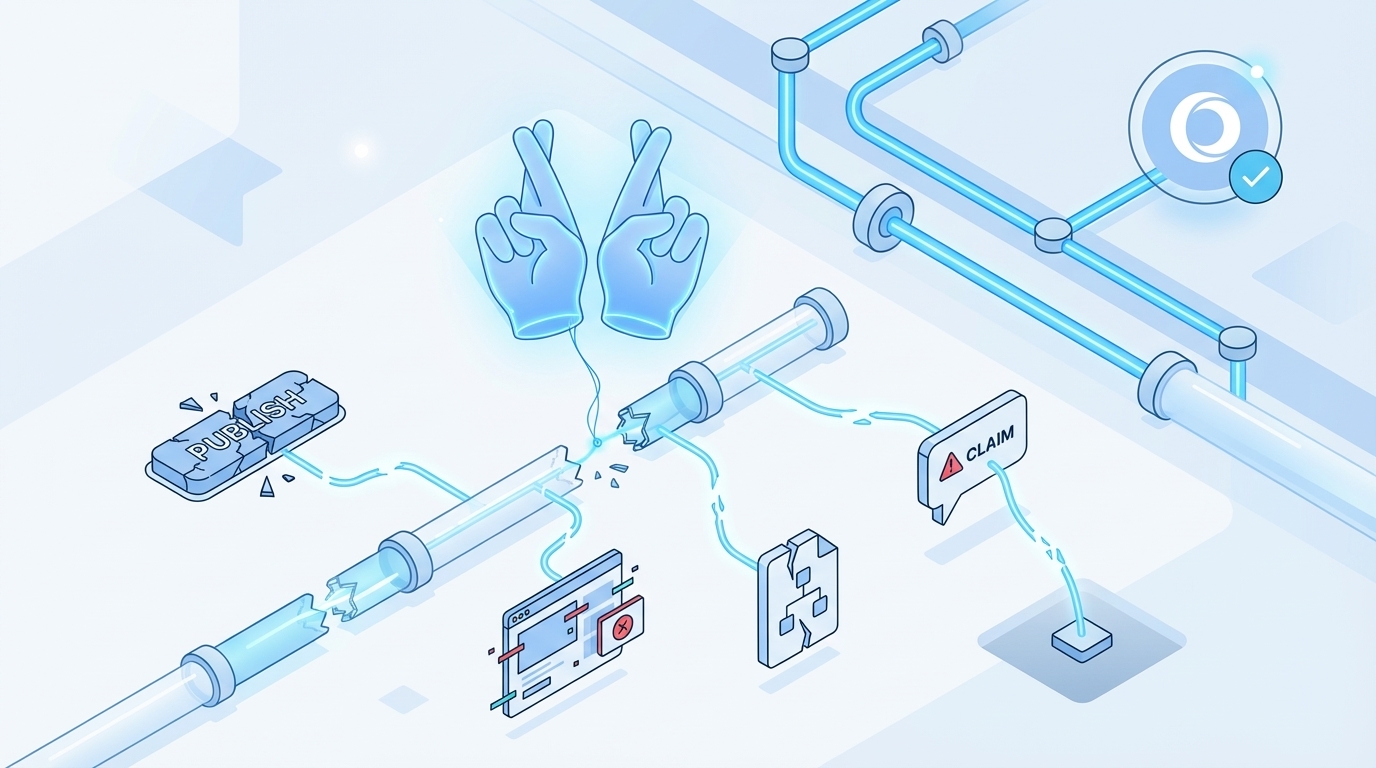 The Emotional Toll Of Shipping With Fingers Crossed concept illustration - Oleno