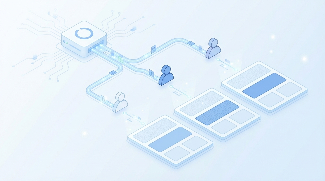 How to Build Server-Side Audience Variations With Structured Templates concept illustration - Oleno