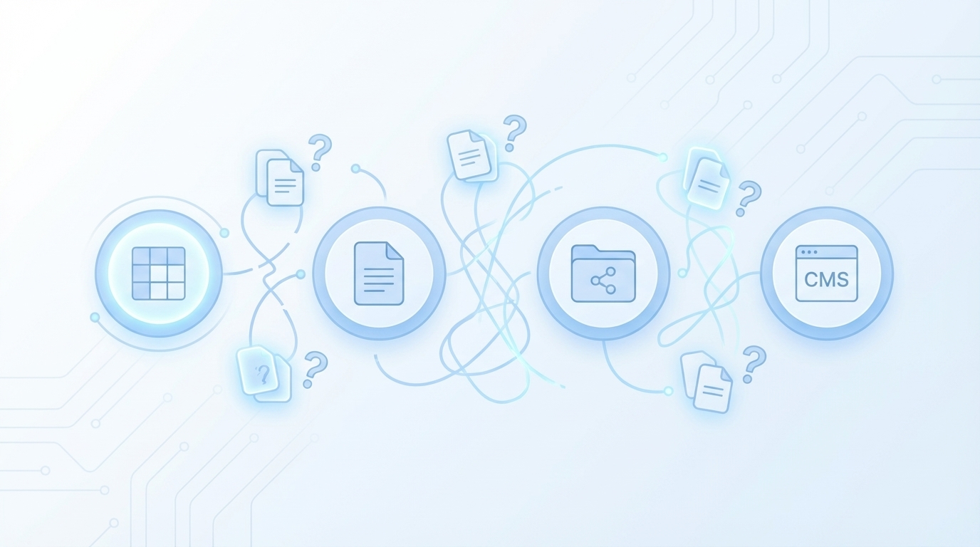 Why Rework, Duplicates, And Missed Snippets Keep Happening concept illustration - Oleno