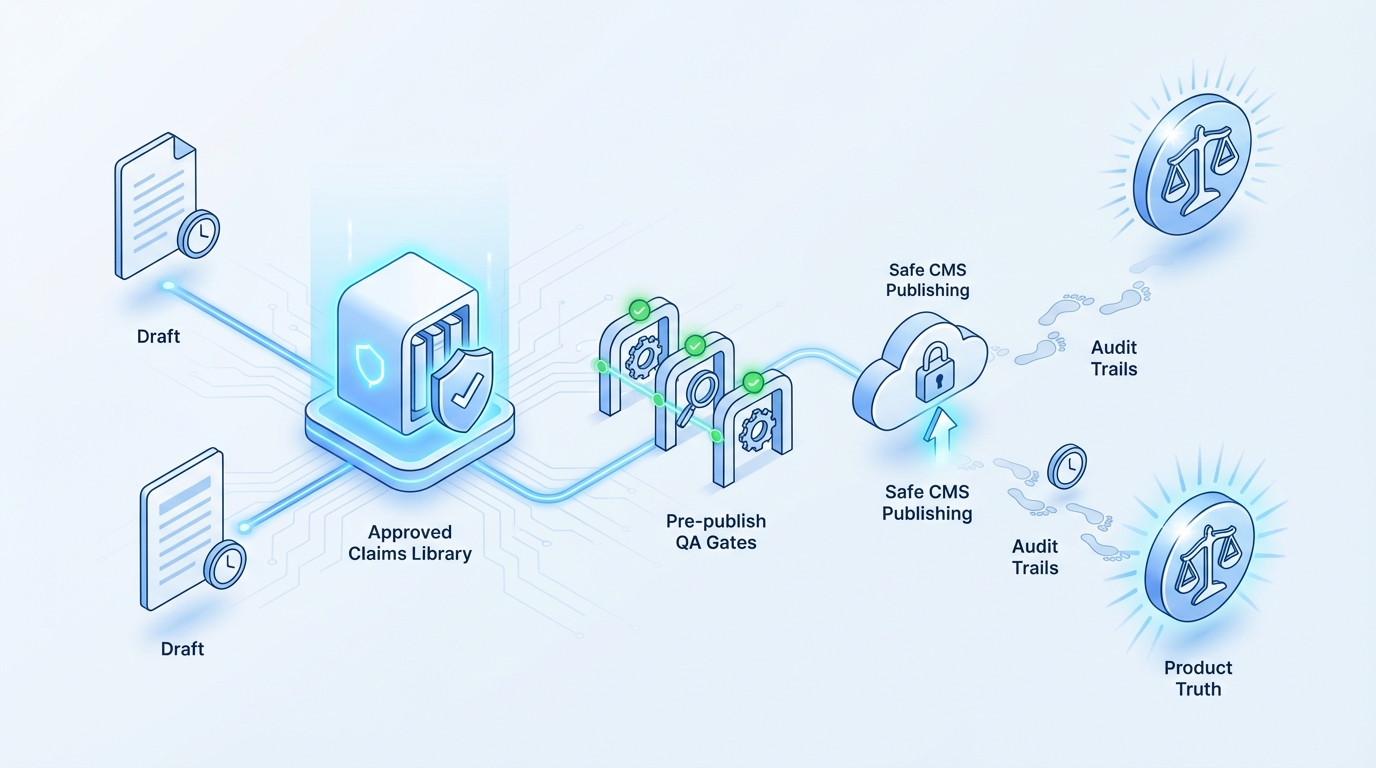 How Oleno Enforces Product Truth From Draft To Publish concept illustration - Oleno