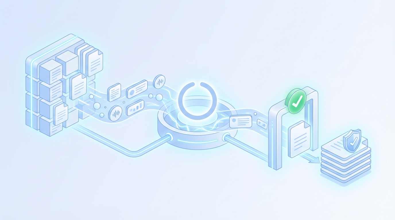 How Oleno Enables Compliance-First Automated Content concept illustration - Oleno