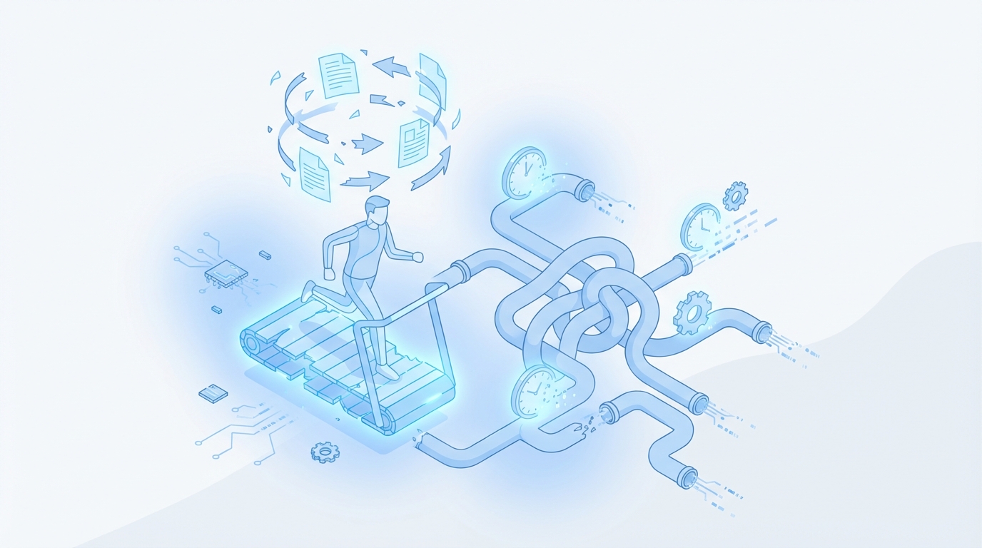 What It Feels Like To Run Content Without A Cost Model concept illustration - Oleno