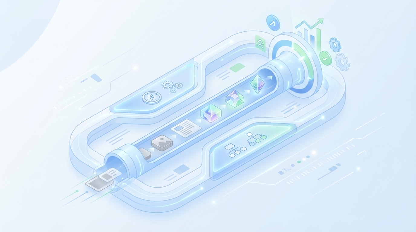 How Oleno Helps You Hit These Metrics Without Adding Tools concept illustration - Oleno
