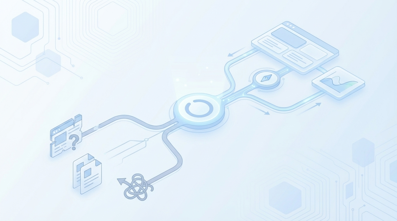 The Moments That Make Teams Change Course concept illustration - Oleno