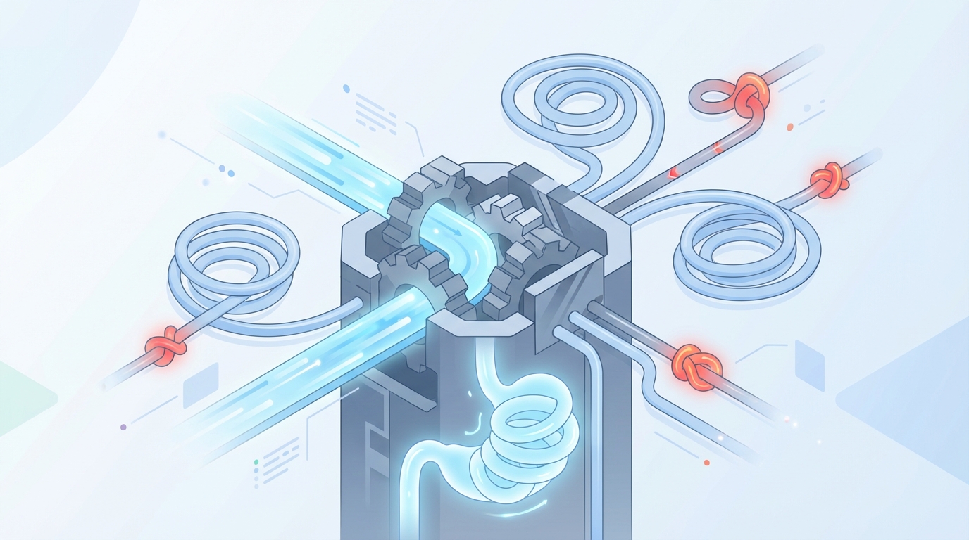 What It Feels Like When Control And Speed Fight concept illustration - Oleno