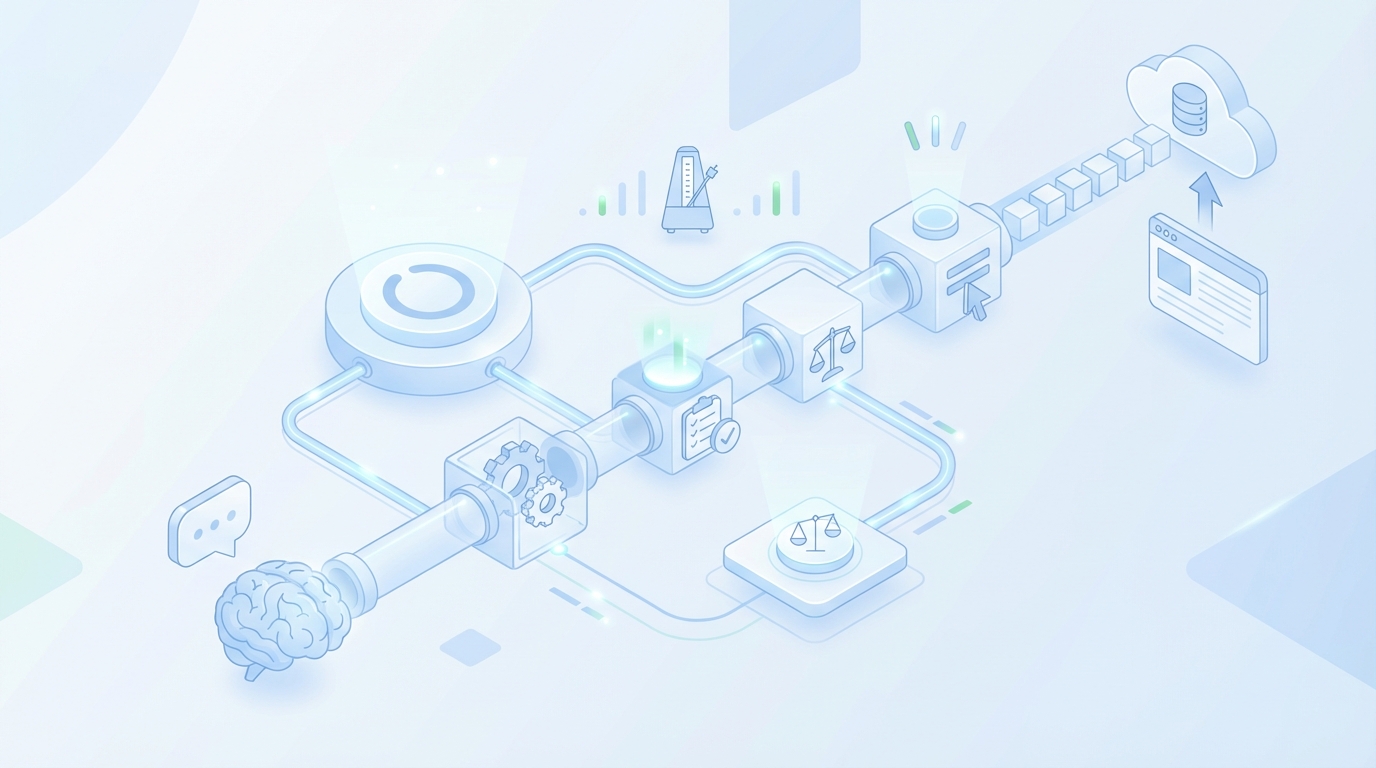 How Oleno Keeps Your Cadence Predictable With Measurement And Control concept illustration - Oleno